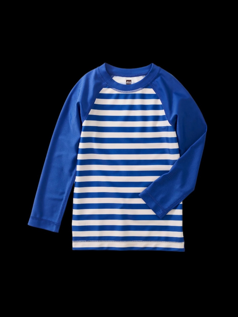 Tea Collection Long Sleeve Rash Guard Vibrant Blue Stripe Boys’ Size 6